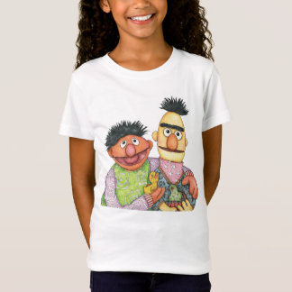 セサミストリートバートとアーニーの水色 Tシャツ