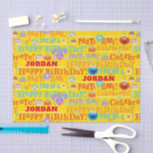 セサミストリートパルズお祝い模様 薄葉紙 (クラフト)