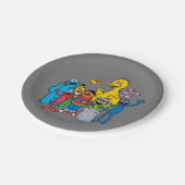 セサミストリートパルズがなびく ペーパープレート (アングル)