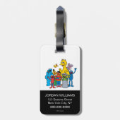 セサミストリートパルズがなびく ラゲッジタグ (裏面縦)