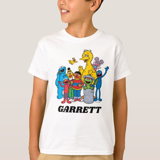 セサミストリートパルズがなびく Tシャツ (正面)