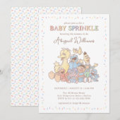 セサミストリートパルズコンフェッティベイビースプリンクル 招待状 (正面/裏面)