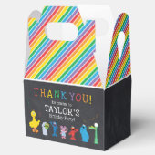セサミストリートパルズチャルクボードレインボー誕生日 フェイバーボックス (オープン)