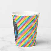 セサミストリートパルズチャルクボードレインボー誕生日  紙コップ (裏面)