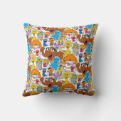 セサミストリートパルズドードリー模様 クッション (裏面)