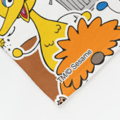 セサミストリートパルズドードリー模様 フリースブランケット (角)