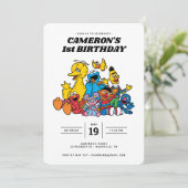 セサミストリートパルズ第1誕生日招待状 招待状 (スタンド正面)