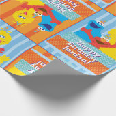 セサミストリートパルズ誕生日模様 ラッピングペーパー (角)
