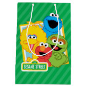 セサミストリートパルズ誕生日 ミディアムペーパーバッグ (裏面)