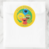 セサミストリートパルズ誕生日 ラウンドシール (バッグ)