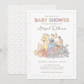 セサミストリートパルズ コンフェッティ ベビーシャワー 招待状 (正面/裏面)