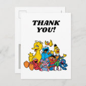 セサミストリートパルズ バースデー サンクスユー ポストカード (正面/裏面)