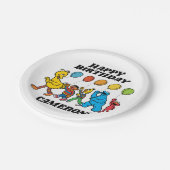 セサミストリートパルズ |パーティーバルーン紙プレート ペーパープレート (アングル)