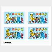 セサミストリートパルズ |パーティーバルーン 長方形シール (シート)