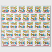 セサミストリートパルズ |誕生日バルーン ラッピングペーパー (フラット)