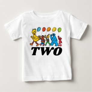 セサミストリートパルズ   2回目の誕生日バルーン ベビーTシャツ