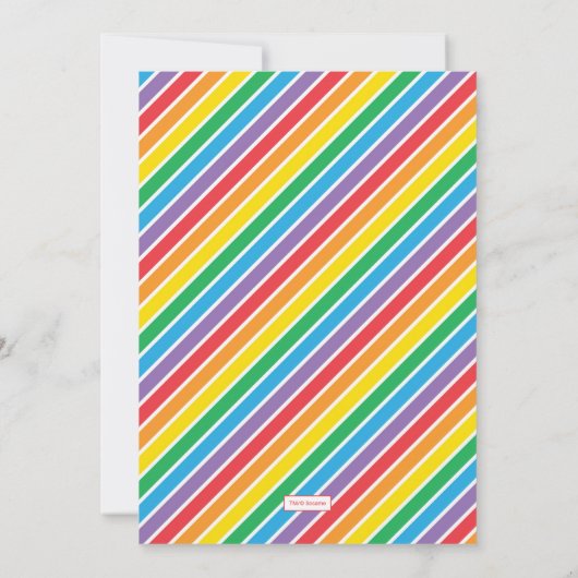 セサミストリートパール1st誕生日カード&ギフトサイン 招待状 (裏面)