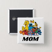 セサミストリートパール1st誕生日ママ 缶バッジ (正面&裏面)