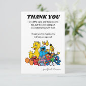 セサミストリートパール1st誕生日 – ありがとう 招待状 (スタンド正面)