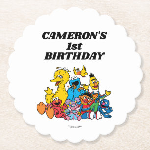 セサミストリートパール1st誕生日 ペーパーコースター