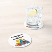 セサミストリートパール1st誕生日 ラウンドペーパーコースター