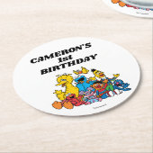 セサミストリートパール1st誕生日 ラウンドペーパーコースター