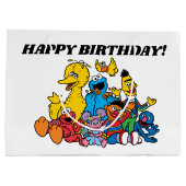 セサミストリートパール1st誕生日 ラージペーパーバッグ (裏面)