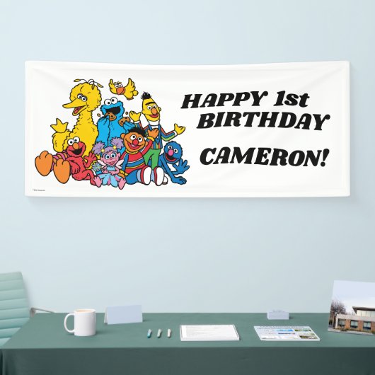 セサミストリートパール1st誕生日 横断幕 (トレードショー)
