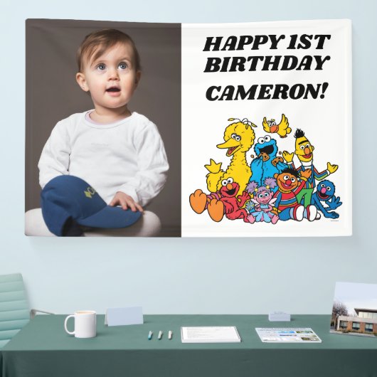 セサミストリートパール1st誕生日 横断幕 (トレードショー)