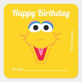 セサミストリートビッグ |ギフト開始日 – 誕生日 スクエアシール