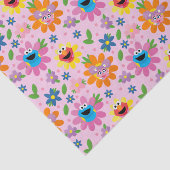 セサミストリートピンク花柄 薄葉紙 (詳細)