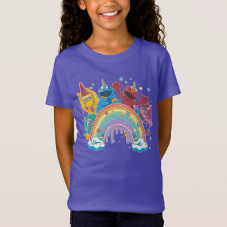 セサミストリートユニコーンレインボー Tシャツ