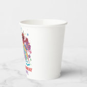 セサミストリートレインボーユニコーン誕生日 紙コップ (左)