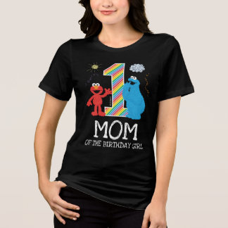 セサミストリートレインボー1歳の誕生日 |母 トライブレンドTシャツ
