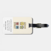 セサミストリートヴィンテージキャラクター漫画 ラゲッジタグ (裏面横)