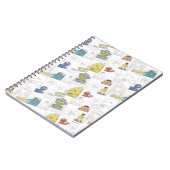 セサミストリートヴィンテージ漫画パターン ノートブック (左側)