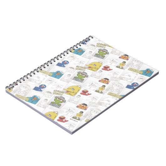 セサミストリートヴィンテージ漫画パターン ノートブック (左側)