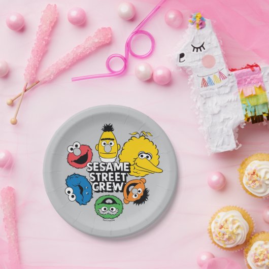 セサミストリート乗組員 ペーパープレート (パーティー)