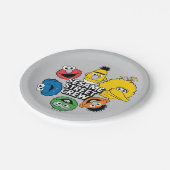 セサミストリート乗組員 ペーパープレート (アングル)