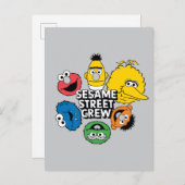 セサミストリート乗組員 ポストカード (正面/裏面)