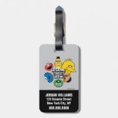 セサミストリート乗組員 |名前の追加 ラゲッジタグ (裏面縦)