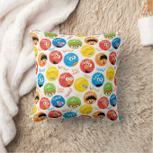 セサミストリート円キャラクター型 クッション (ブランケット)