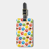 セサミストリート円キャラクター型 ラゲッジタグ (正面縦)