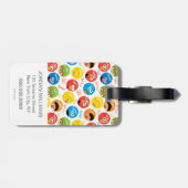 セサミストリート円キャラクター型 ラゲッジタグ (裏面横)