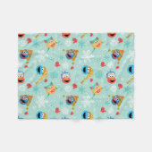 セサミストリート冬模様 フリースブランケット (正面(横))