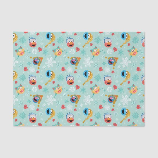 セサミストリート冬模様 薄葉紙 (正面)