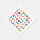 セサミストリート文字 スタンダードランチョンナプキン (角)