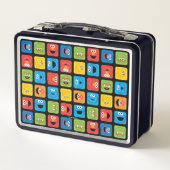 セサミストリート立方顔型 メタルランチボックス (裏面)