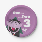 セサミストリート第3回サードバースデーパーティー ペーパープレート (正面)