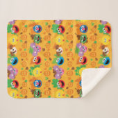 セサミストリート紅葉パターン シェルパブランケット (正面(横))